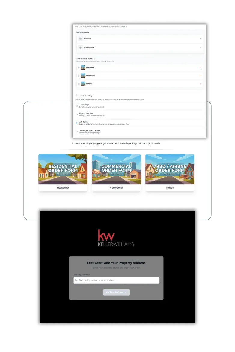 RealView Hub product screen